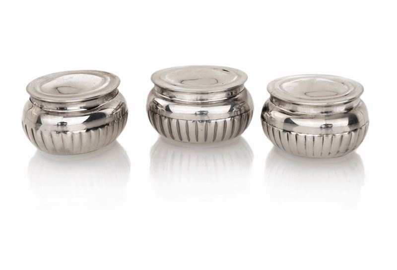 Tre Portapillole in Argento 925