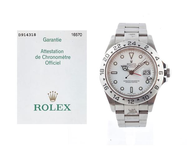 Rolex Explorer II in acciaio  (Anno di vendita 2006)  - Asta Importanti Orologi da Polso e da Tasca - Casa d'Aste Arcadia
