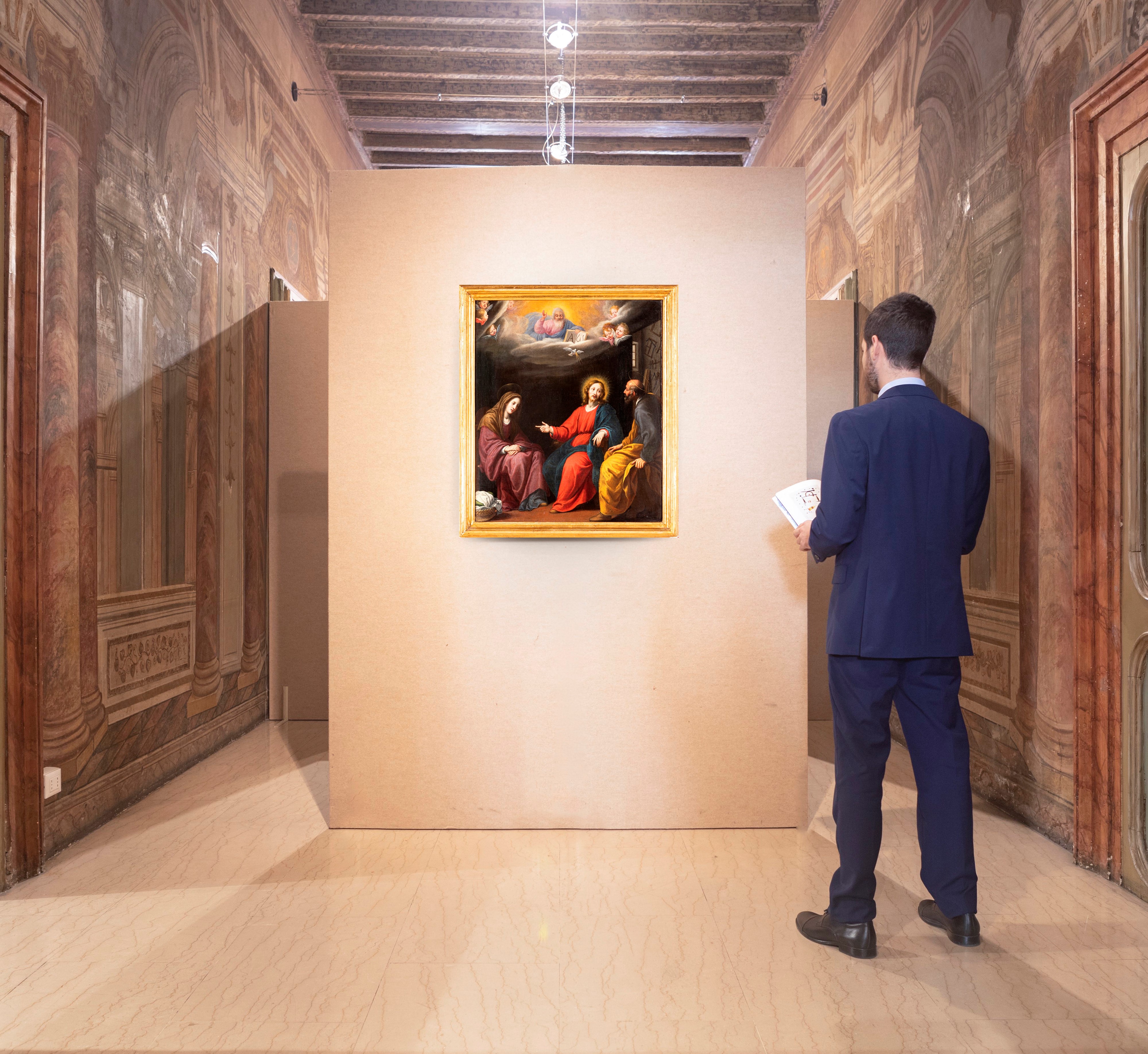 Sacra Famiglia con Dio Padre e lo Spirito Santo