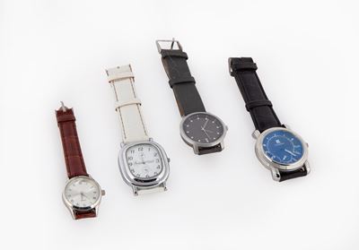 4 Orologi da Polso al Quarzo da Uomo in Acciaio