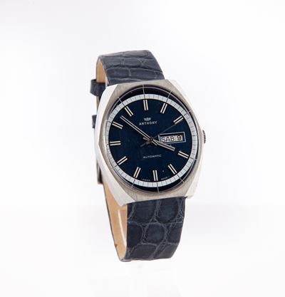 Anthony - Orologio da Polso Automatico da Uomo in Acciaio con Datario