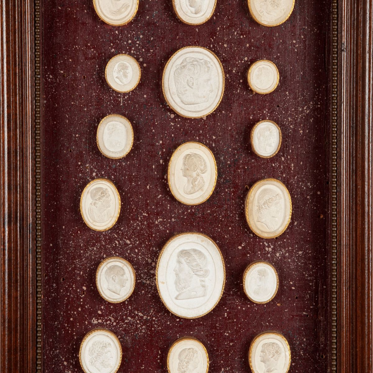 Raccolta di Calchi in Gesso per Camei Entro Tre Cornici, XIX Secolo