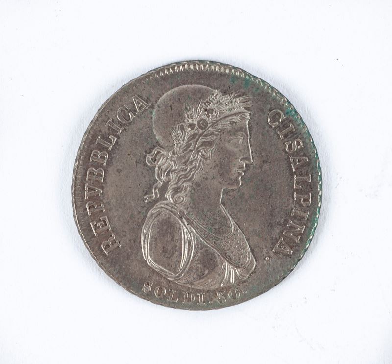 30 Soldi Anno IX 1800-1 Busto Grande Milano Repubblica Cisalpina