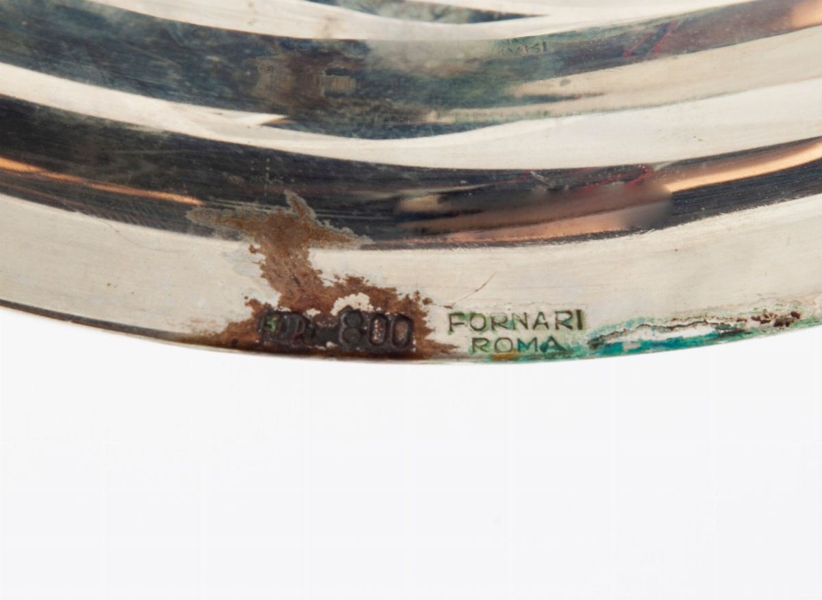 Vaschetta Ovale in Argento, Fornari, Roma