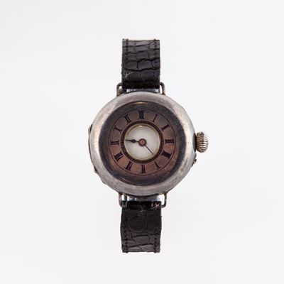 Anonimo Svizzero - Orologio da Tasca Remontoir da Uomo Ad Occhio di Bue in Argento 935/000, Trasf...