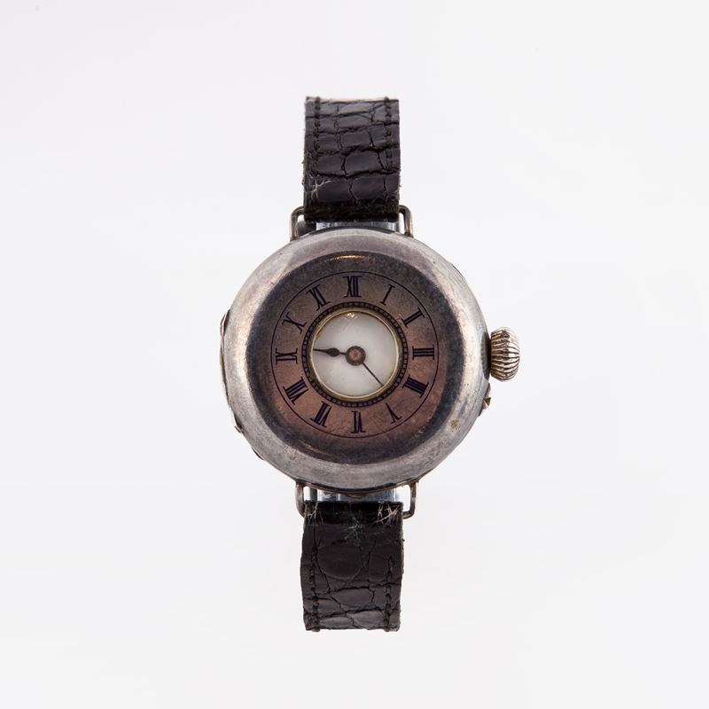 Anonimo Svizzero - Orologio da Tasca Remontoir da Uomo Ad Occhio di Bue in Argento 935/000, Trasf...
