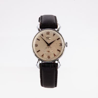 Hoba - Orologio da Polso da Uomo a Carica Manuale in Acciaio. 15 Jewels Antimagnetic