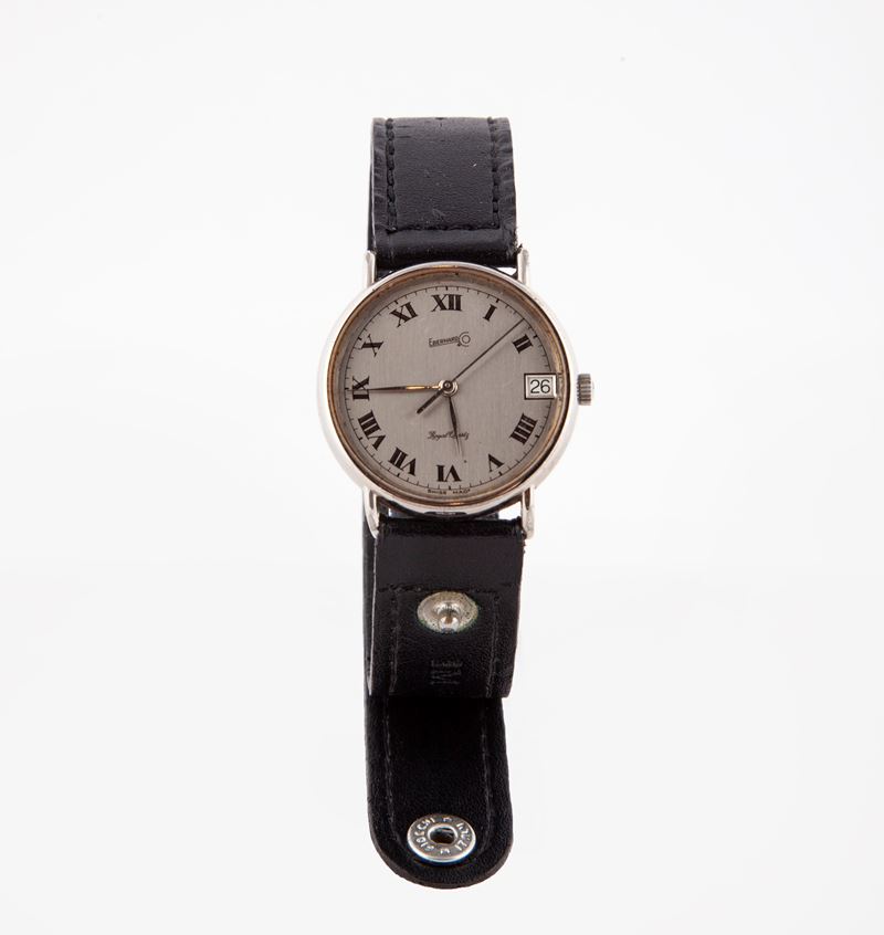 Eberhard Royal Quartz 280010 - Orologio da Polso al Quarzo da Uomo in Acciaio con Datario