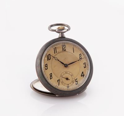 Anonimo - Orologio da Tasca Remontoir da Uomo in Argento 800/000 Niellato
