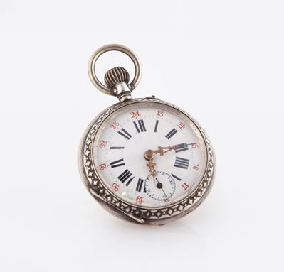 Anonimo - Orologio da Tasca Remontoir da Uomo in Metallo Argentato