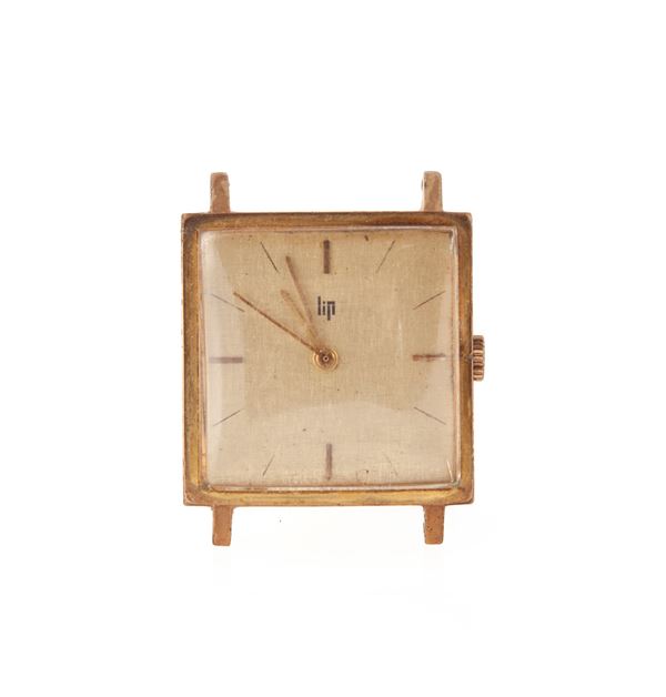 Lip - Orologio da polso da uomo a carica manuale in metallo placcato in oro giallo