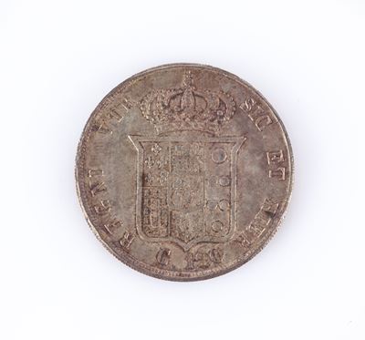 Piastra da 120 Grana del Vi° Tipo 1854 Napoli Ferdinando II di Borbone Regno delle Due Sicilie