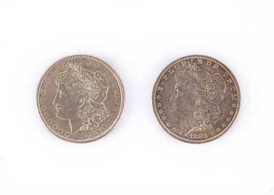 2 Monete da 1 Dollaro Morgan 1883 o e 1921 - Usa