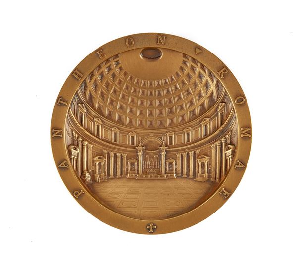 Medaglia di bronzo dell'IPSZ raffigurante il Pantheon di Roma