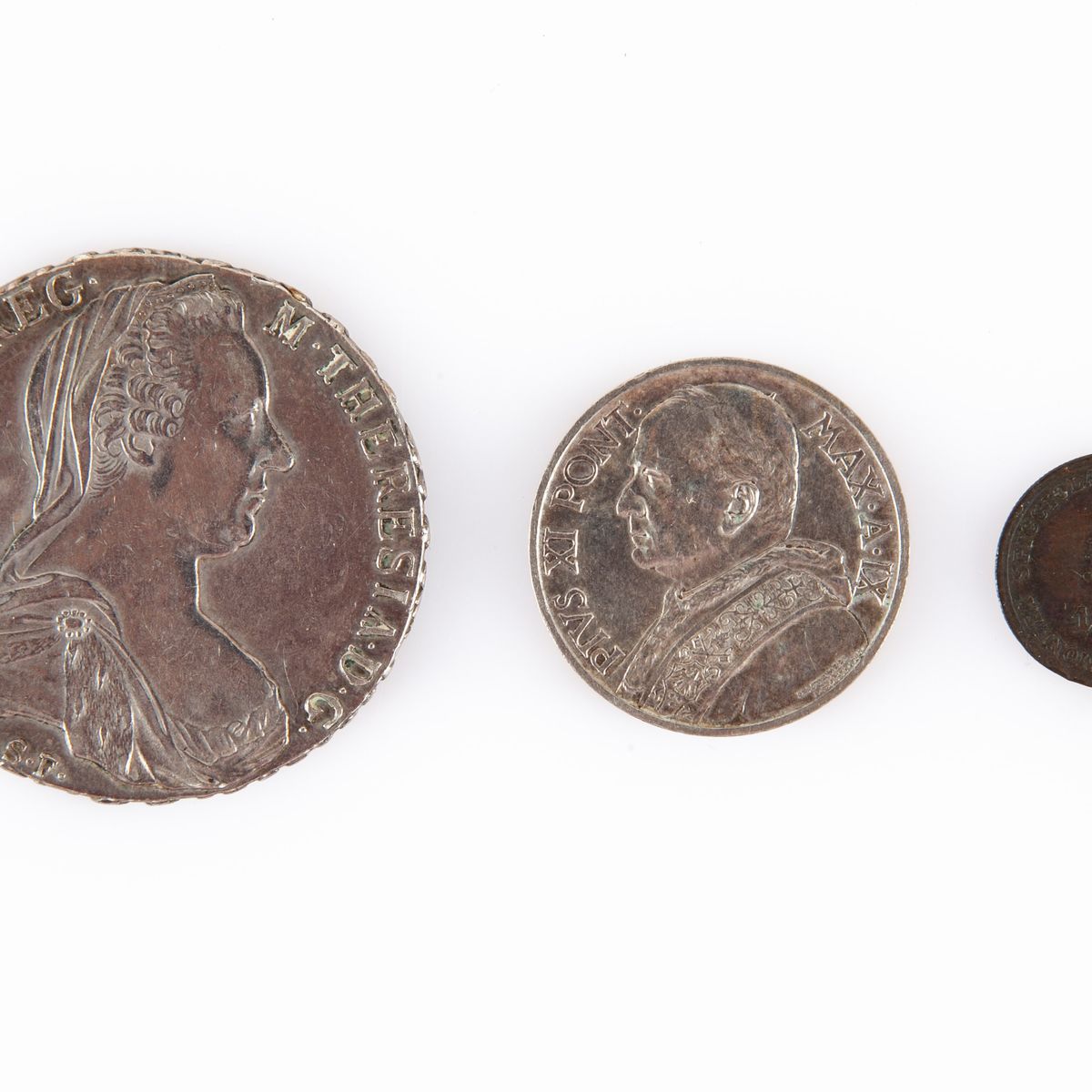 Lotto di Monete: Tallero di Convenzione Colonia Eritrea Vittorio Emanuele III; 10 Lire 1930 Pio X...