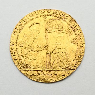 Osella in Oro da 4 Zecchini, Alvise Mocenigo, Anno V, Venezia