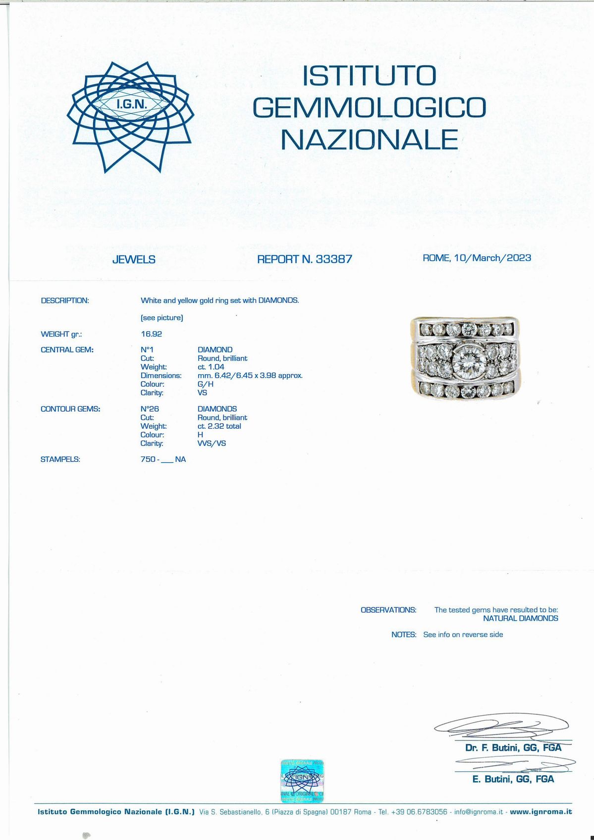 Anello in Oro e Brillanti