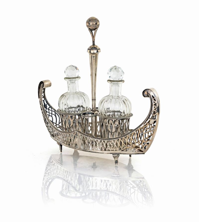 Oliera a Navicella in Argento 950/1000, 1809 - 1819