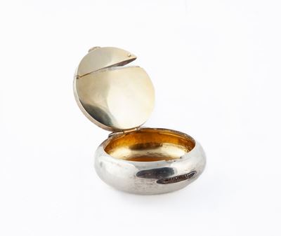 Tabacchiera a Saponetta in Argento 925 con Portafiammiferi, Birmingham 1922, Argentieri Smith & B...