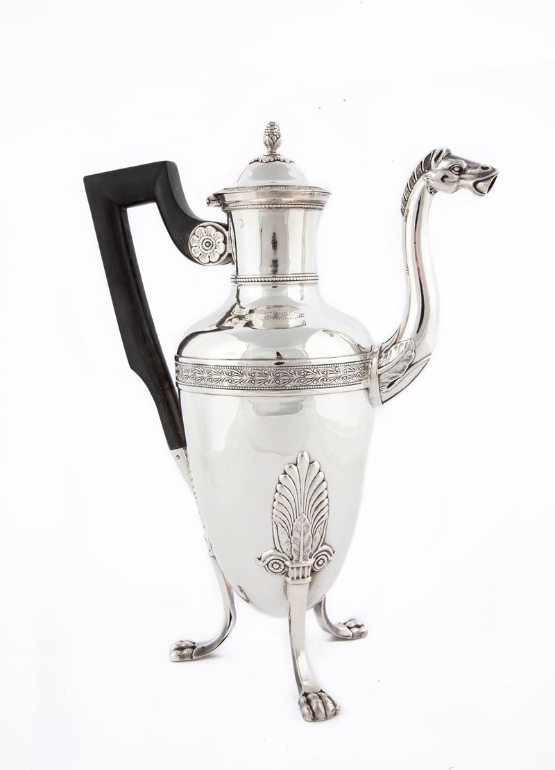 Caffettiera, Parigi 1809 - 1819, Argentiere Jean Pierre Bibron