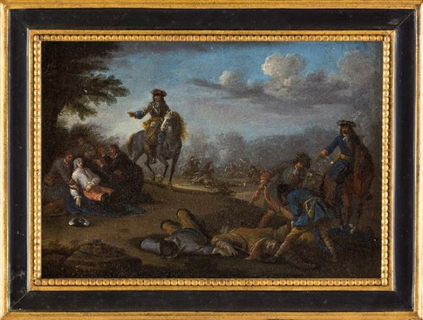 Pittore della fine del XVIII secolo - BATTAGLIA