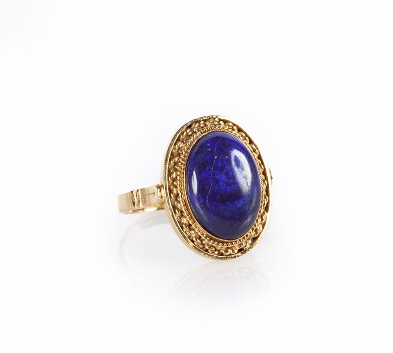 Anello in Oro e Lapislazzuli