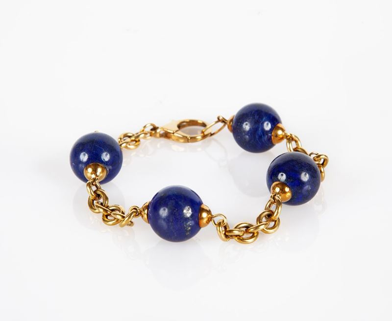 Bracciale in Oro e Lapislazzuli