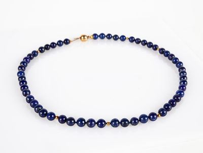 Collana in Lapislazzuli e Chiusura in Oro.