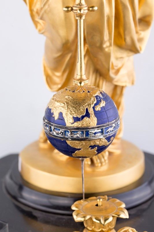 Grande Orologio con Pendolo Conico, Attribuito a Henri-eugÈne-adrien Farcot, Circa 1870