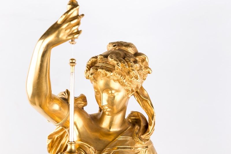 Grande Orologio con Pendolo Conico, Attribuito a Henri-eugÈne-adrien Farcot, Circa 1870