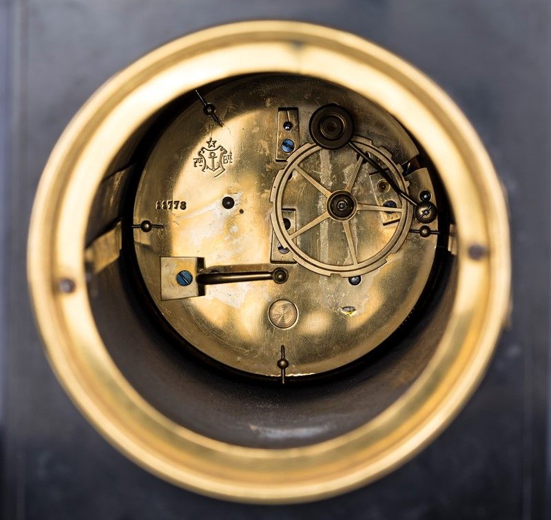 Grande Orologio con Pendolo Conico, Attribuito a Henri-eugÈne-adrien Farcot, Circa 1870