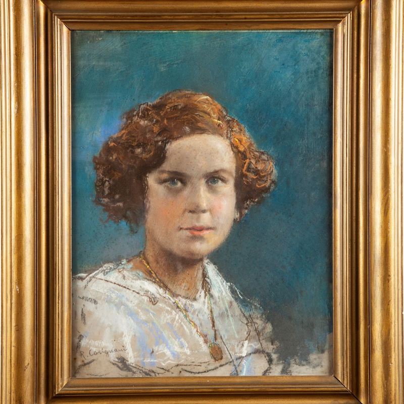 Roberto Carignani - Ritratto di Fanciulla (maria Josè del Belgio)