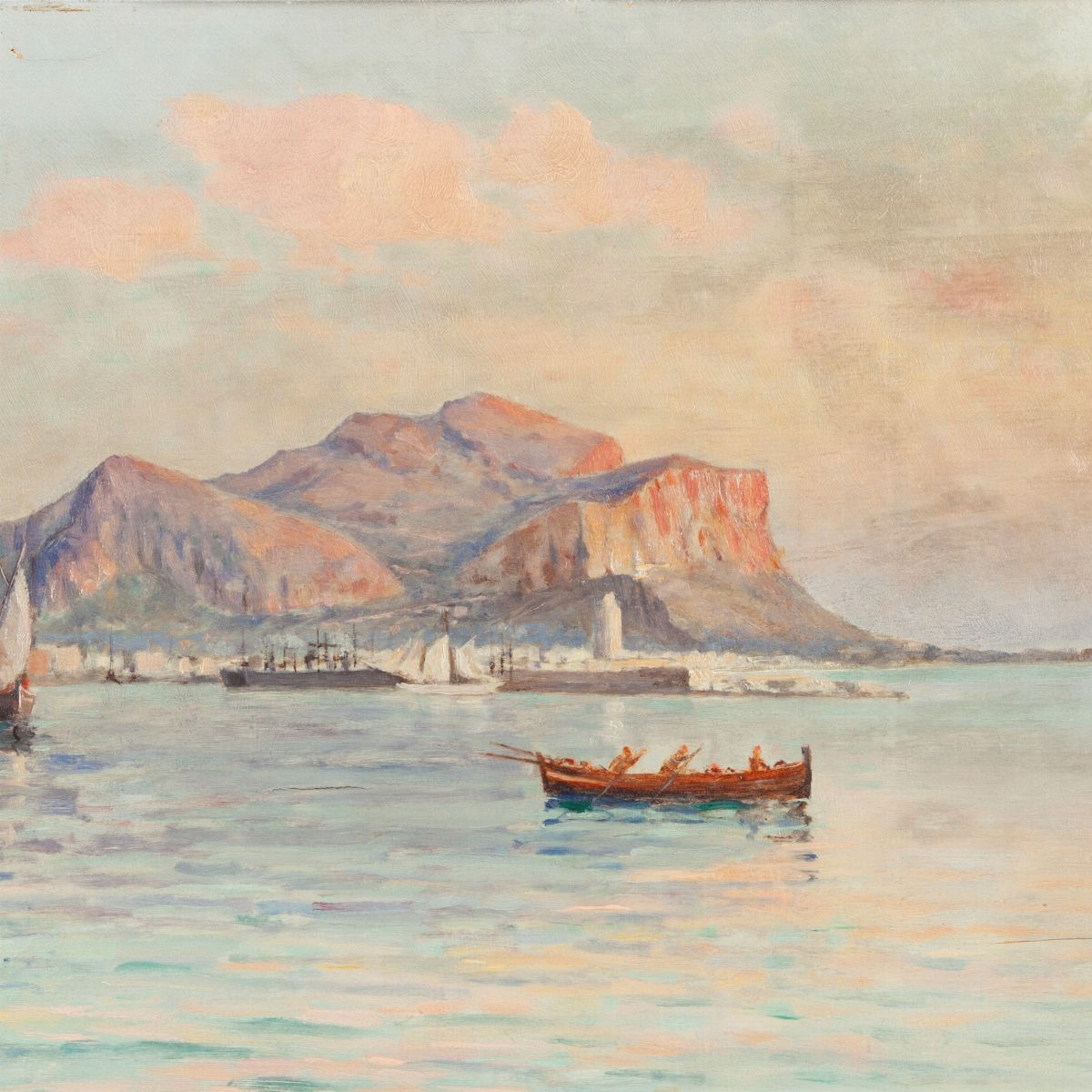 Ugo Catti - A) Paesaggio Siciliano B) Palermo e Monte Pellegrino