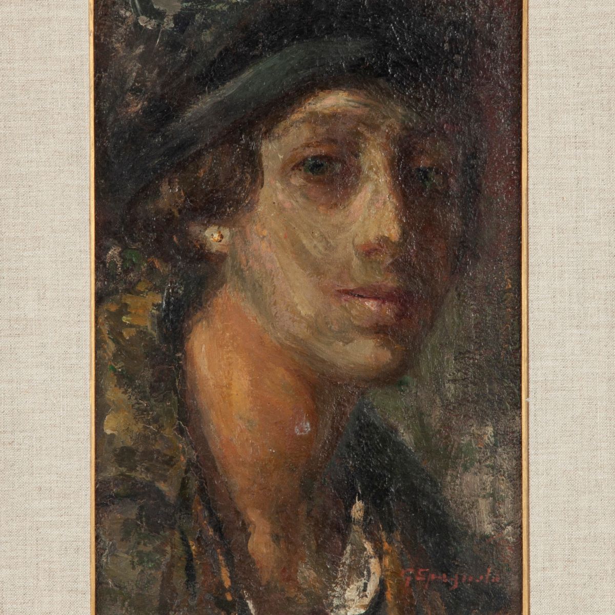 Gaetano Spagnolo - Ritratto di Fanciulla