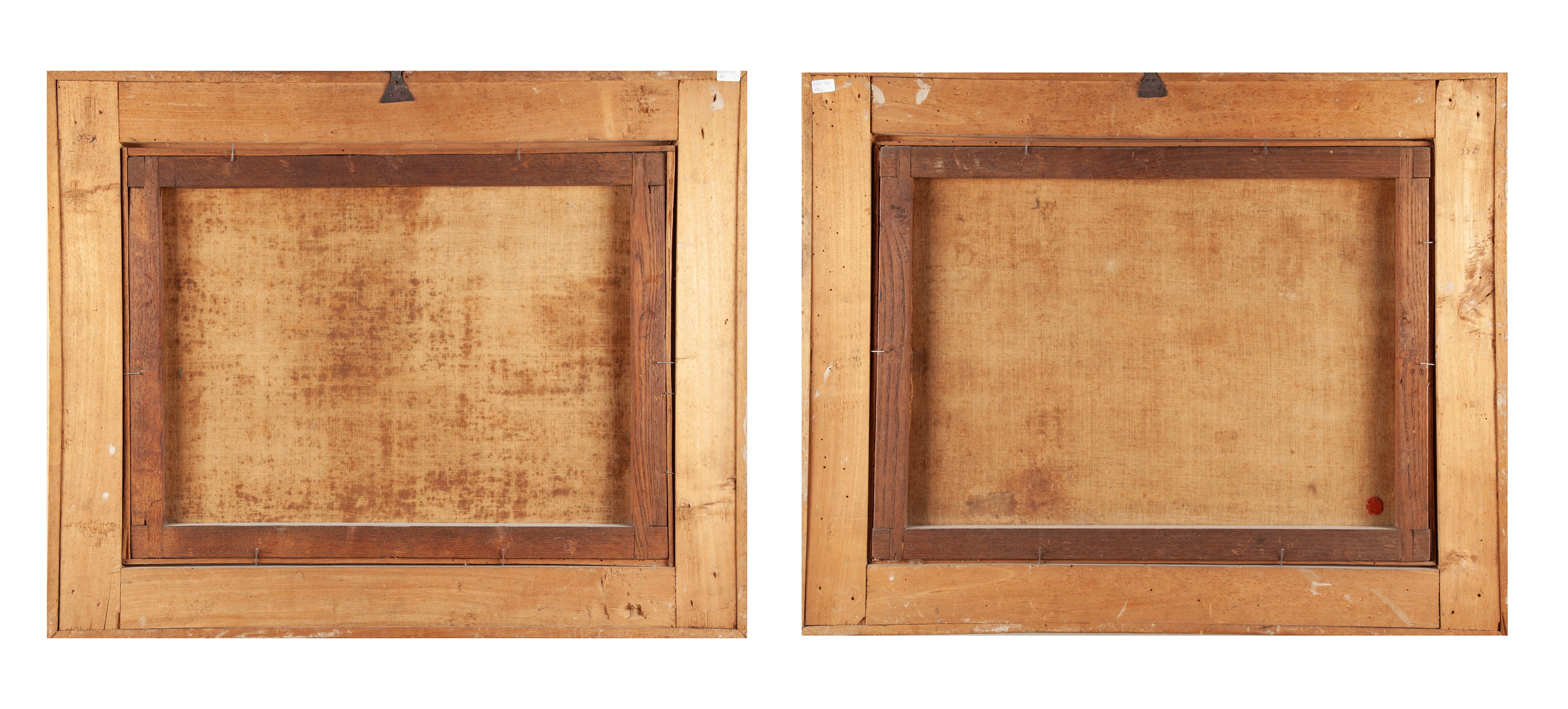 a) Paesaggio arcadico con figure b) Pastore con gregge