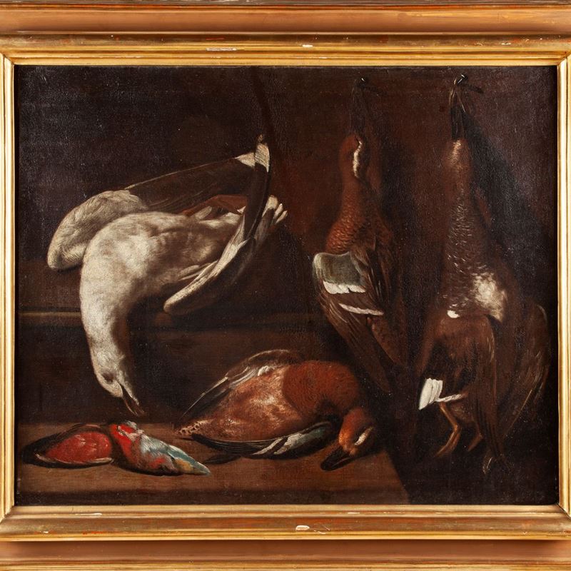Arcangelo Resani - Natura Morta con Cacciagione