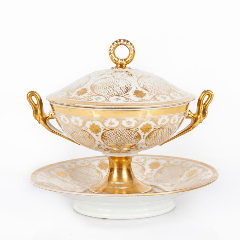 Tazza da Puerpera in Porcellana con Piatto