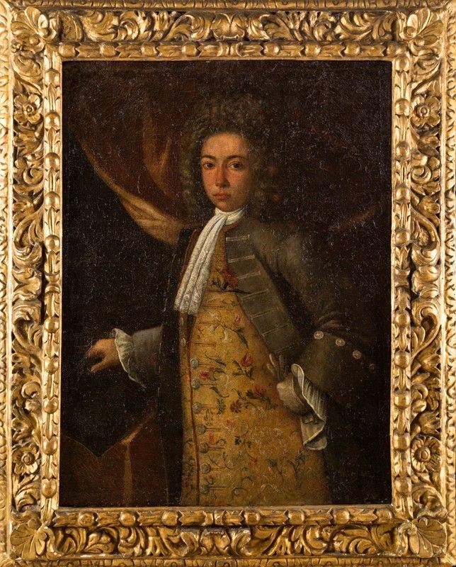 Pittore del XVIII Secolo - Gentiluomo e Gentildonna