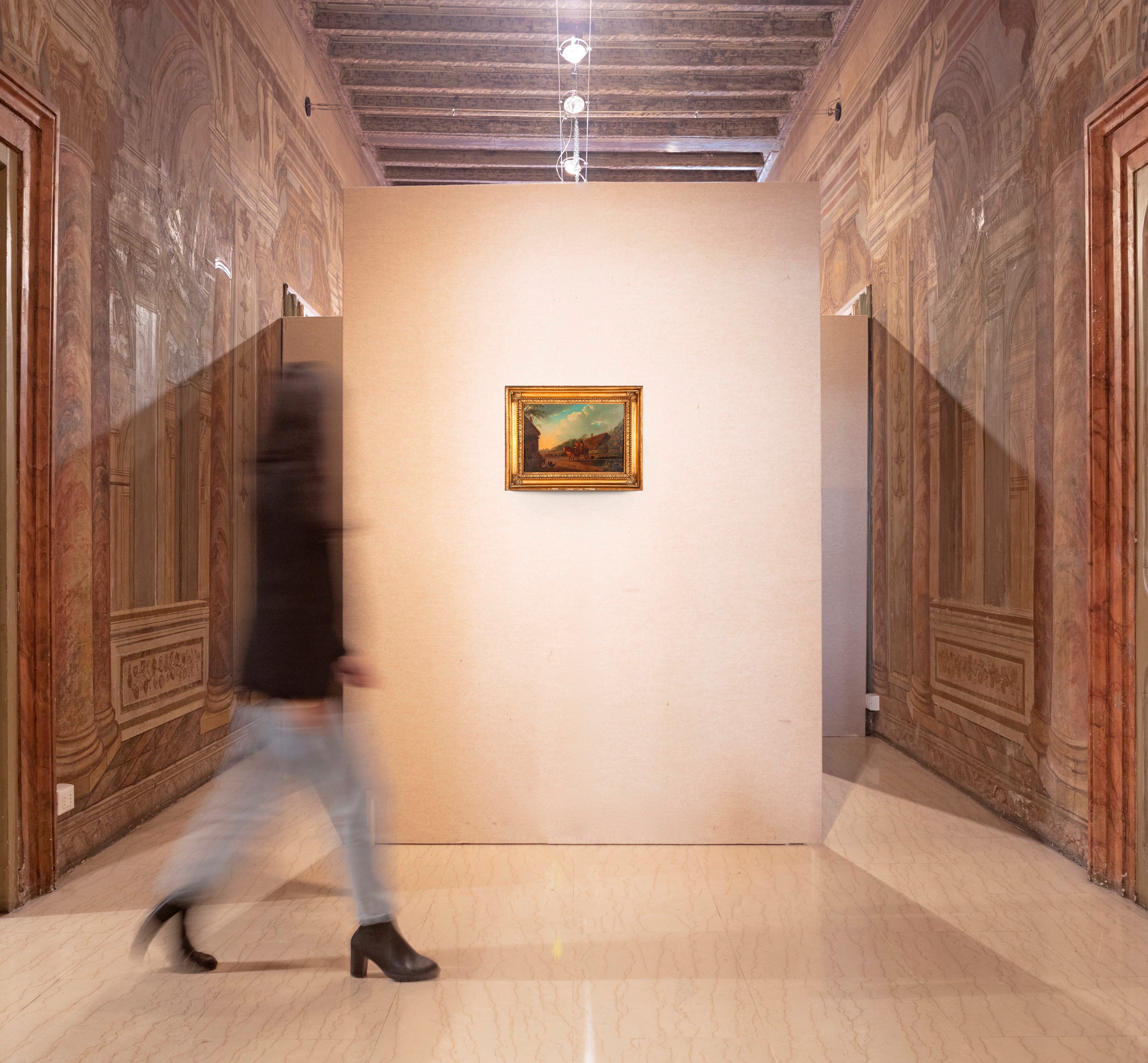 Paesaggio con calesse