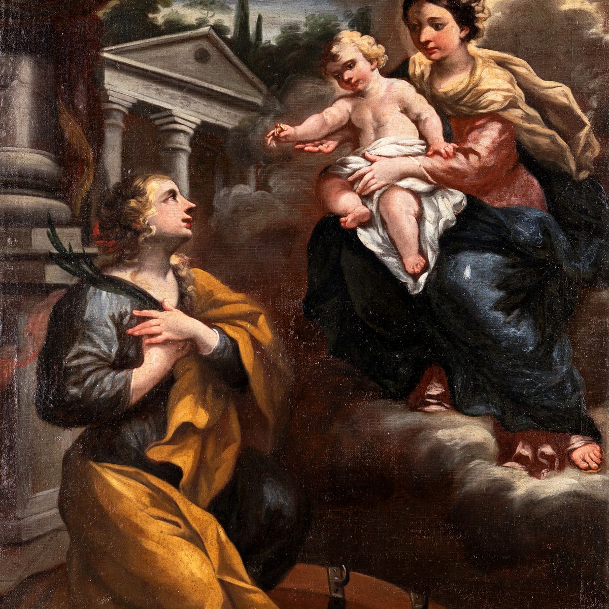 Pietro Paolo Ubaldini (attribuito) - Madonna Col Bambino e Santa Caterina