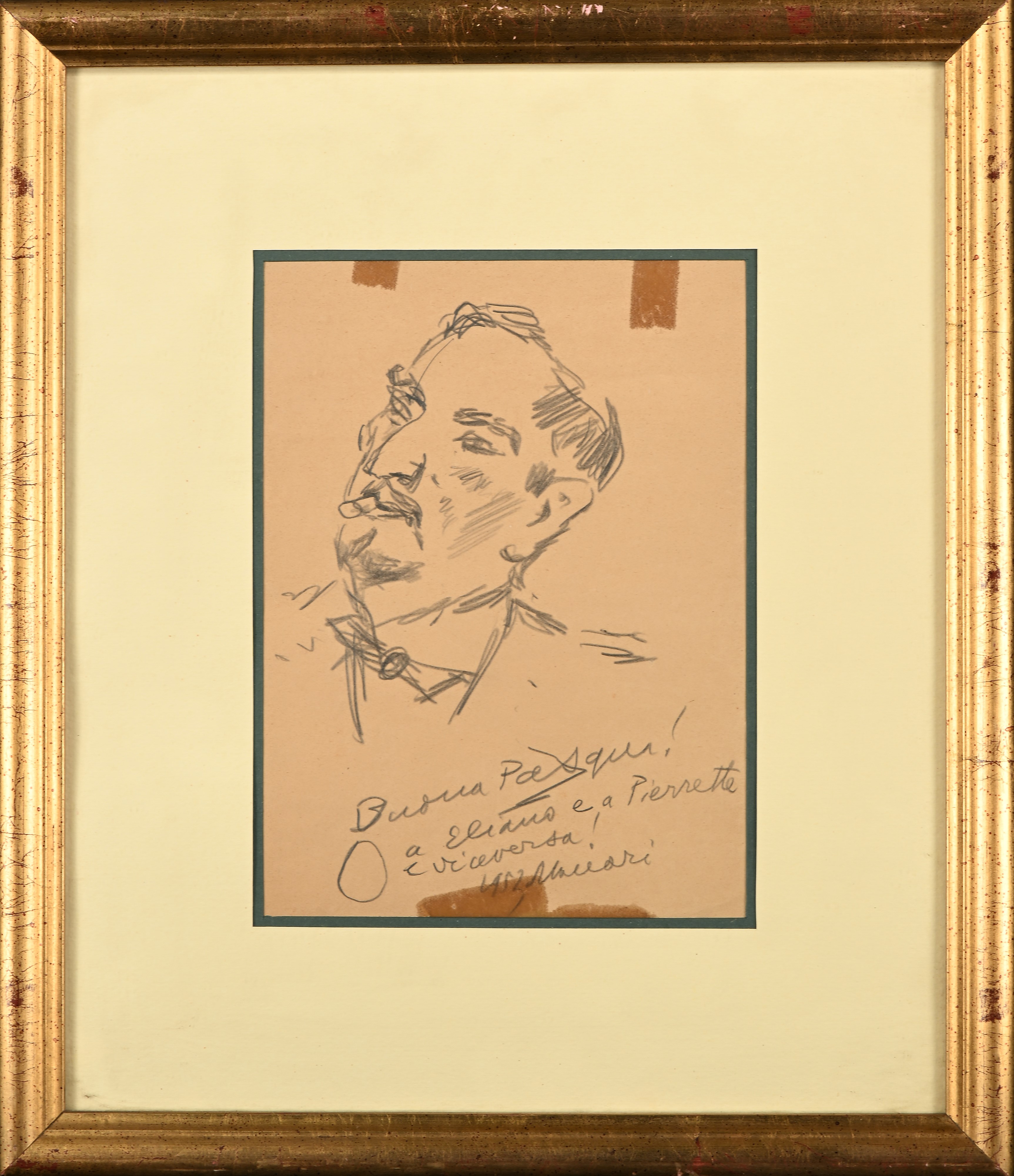 Mino Maccari - Ritratto di Uomo con Sigaro