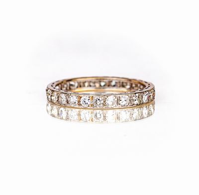 Anello Riviera a Giro in Oro e Brillanti
