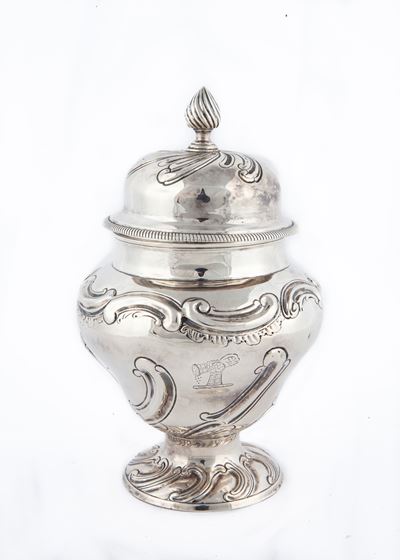 Scatola Porta Tè Giorgio II, Londra 1758, Argentiere Thos Powel