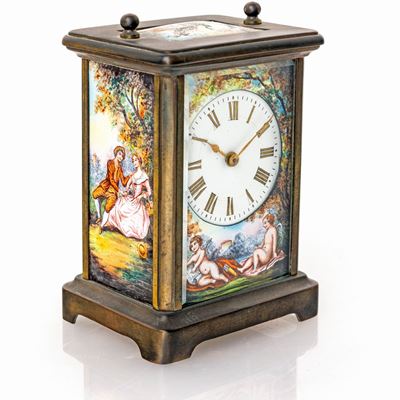 Cappuccina in Ottone e Smalti Policromi, Inizi del XIX Secolo