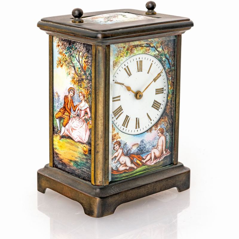 Cappuccina in Ottone e Smalti Policromi, Inizi del XIX Secolo