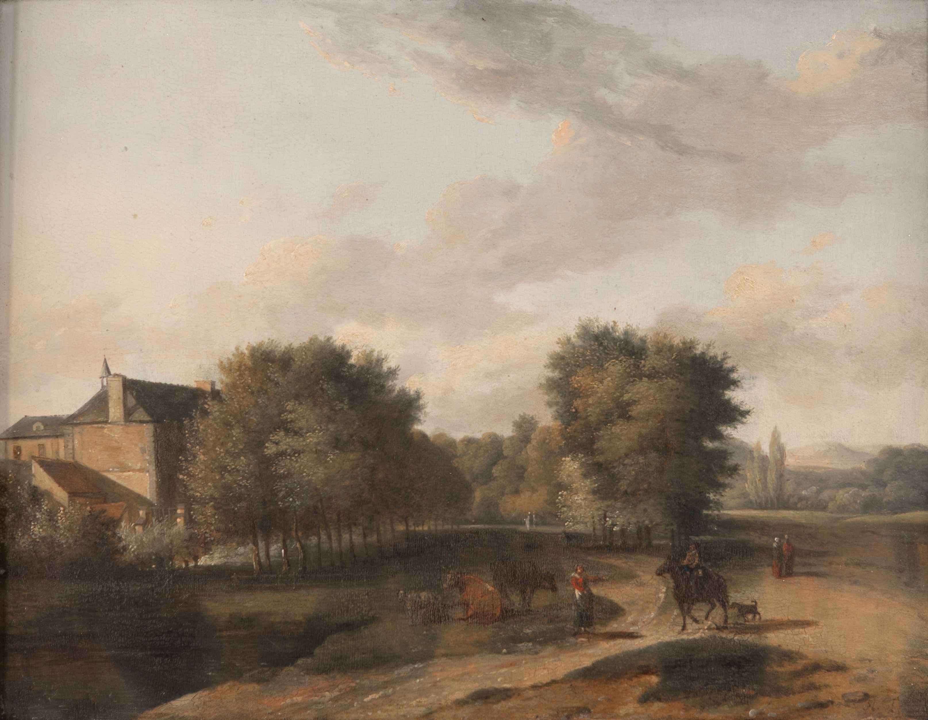 Scuola Francese del XIX Secolo - Veduta di Pau De Saint Martin