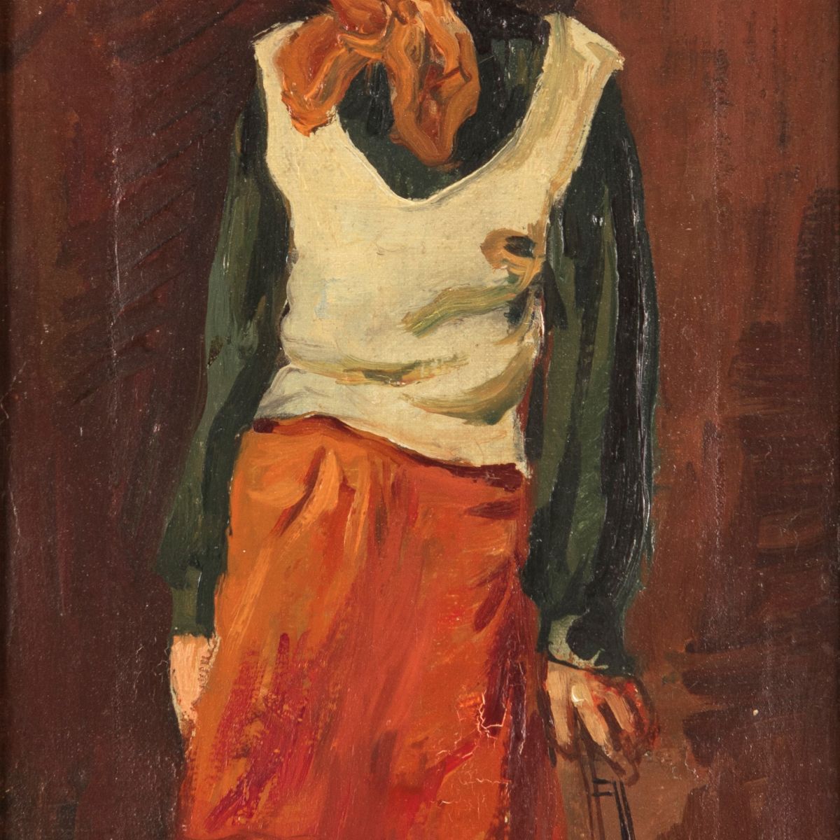 Luigi Corbellini - Donna con Mandolino