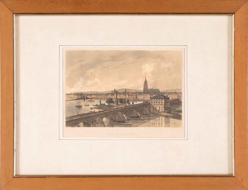 Anonimo del XIX Secolo - Veduta di Francoforte