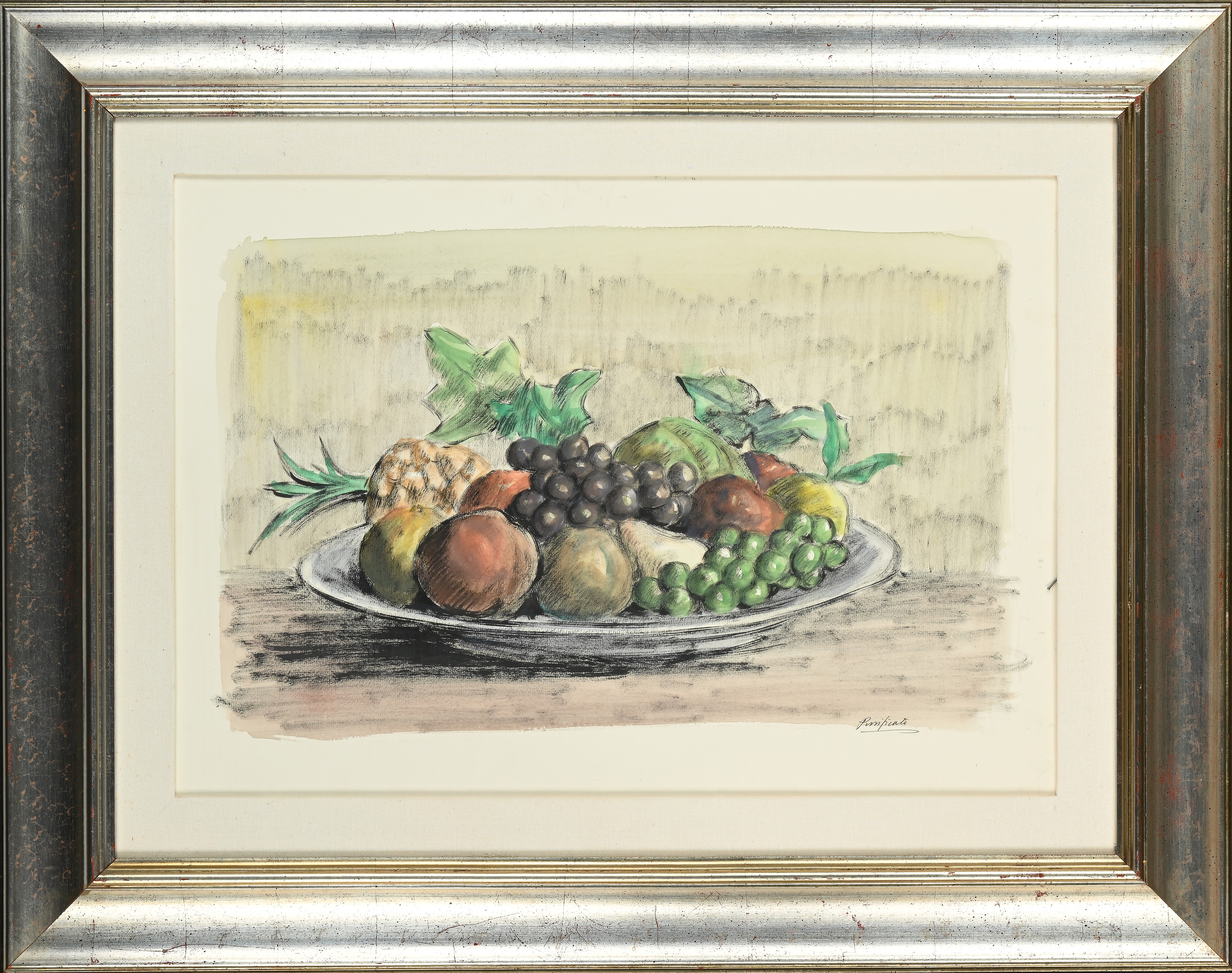 Domenico Purificato - Natura Morta con Frutta