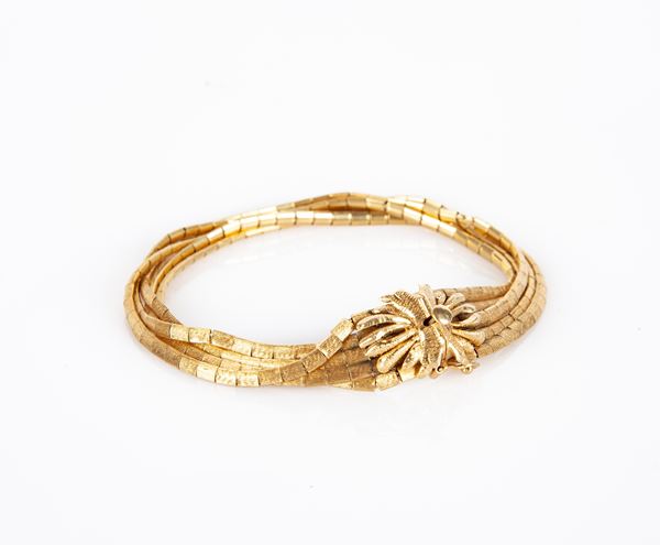 Bracciale in oro a 5 fili